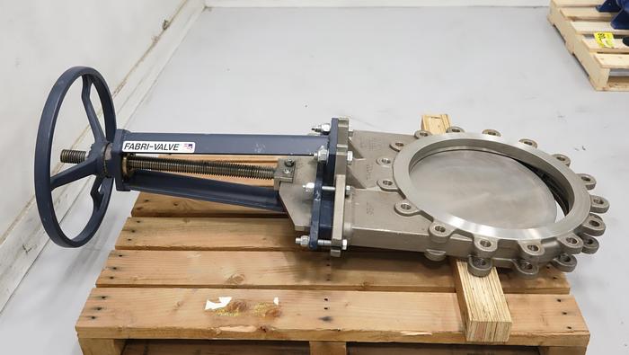 Unused Fabri-Valve 18" Hand Operated Knife Gate Valve #45885
