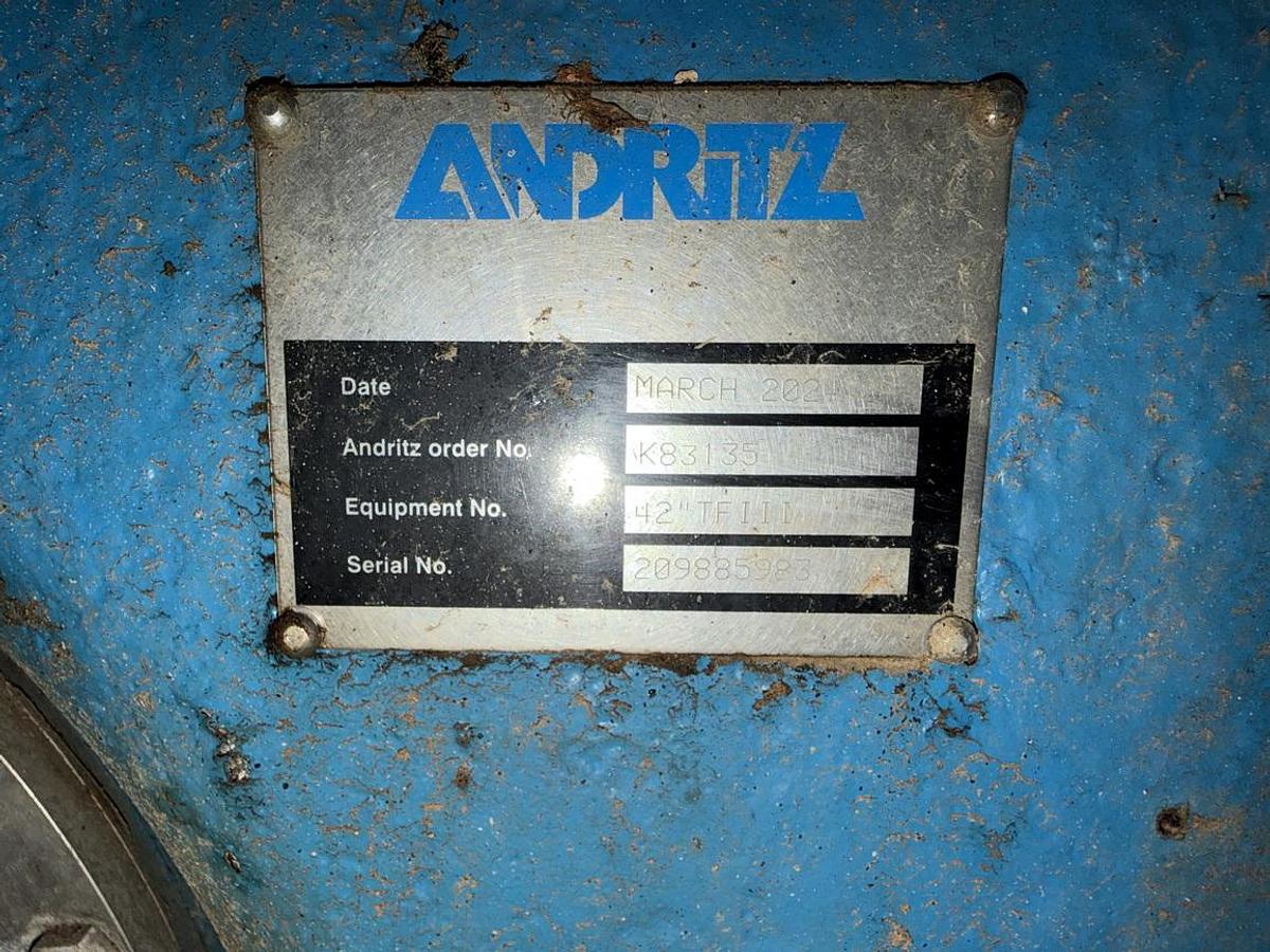 Refurbished Andritz 42-TF-III 42" Twin Flow Refiner #47564