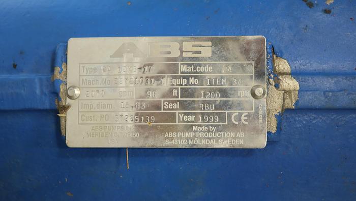 Used ABS BA 10x8x17 Pump #44896
