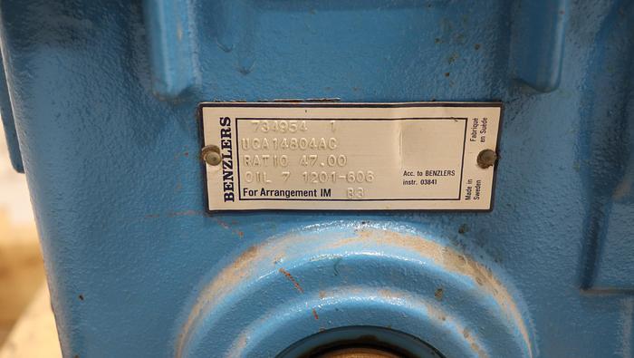 Used Benzlers UCA14804AC Gear Drive With Asea A/C Motor #45454