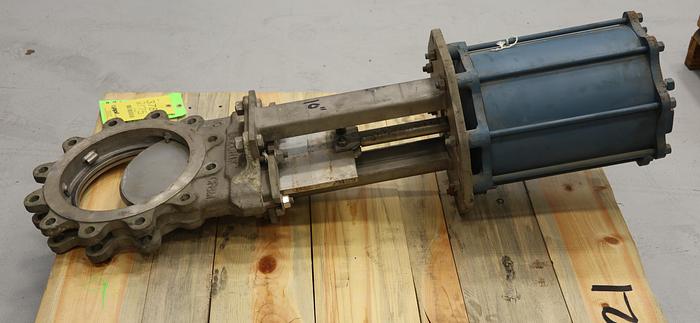 Used Dezurik 10" Air Operated Knife Gate Valve #45858
