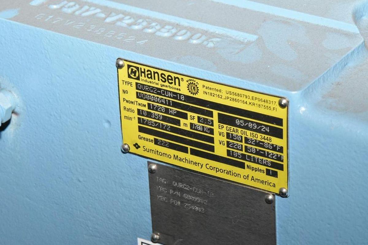 Refurbished 2024 HANSEN QVRG2-CUN-10 GEAR REDUCER #47068