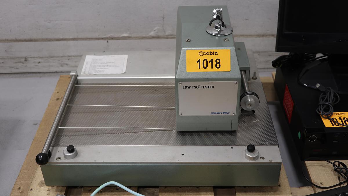 Used Lorentzen & Wettre Automatic TSO Tester With Think Center Work Station #46796