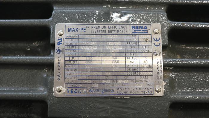 Unused Westinghouse 30 HP A/C Motor #44847