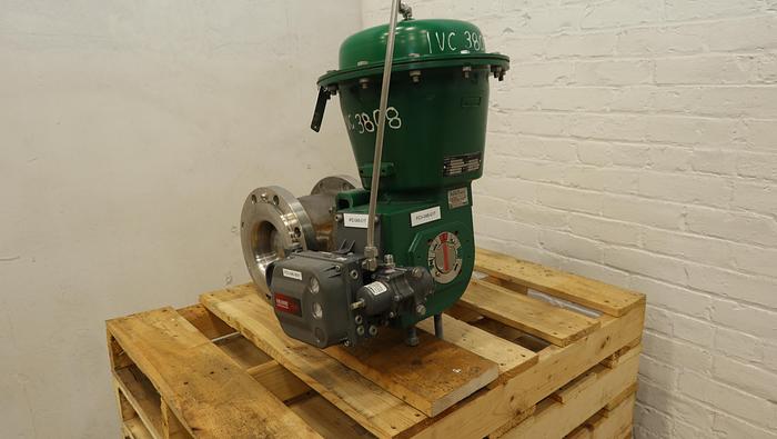 Used Fisher 6" V150 Series B Air Operated Vee Ball Valve, Series B #46485