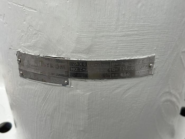 Used Ahlstrom Z-X60U-2 Split Case Pump #43131