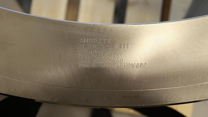 Unused Andritz Ultrascreen III Pressure Screen Basket #45948