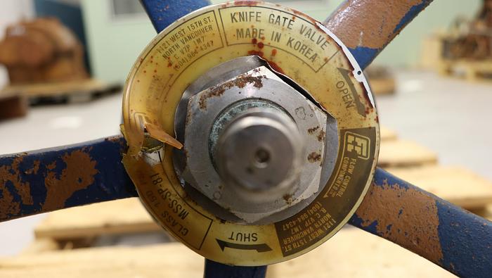 Unused Flow Control Components 14" Hand Operated Knife Gate Valve #46355