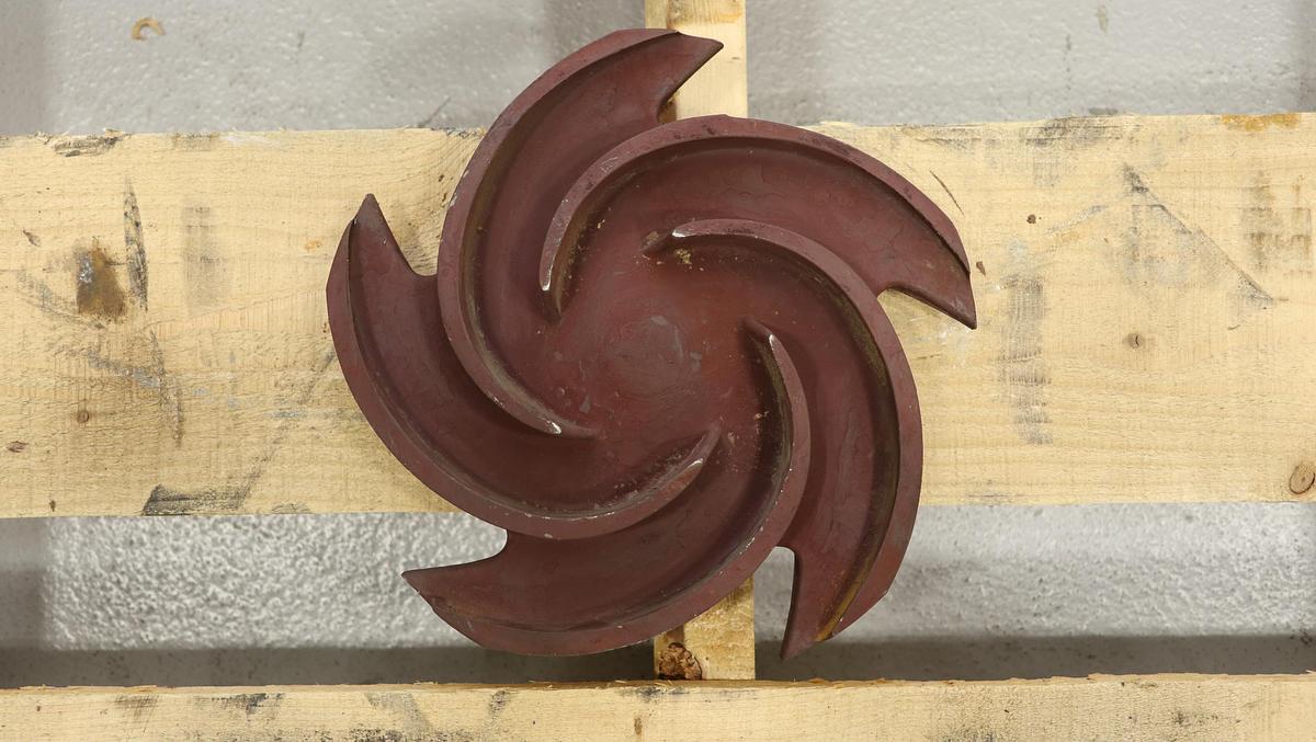 Used Goulds 3196 1.5x3x10 5-Vane 9" Diameter CF8M Impeller #46780