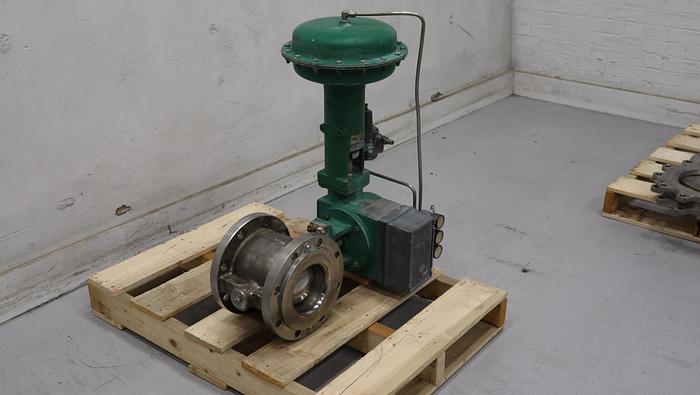 Used Fisher 6" V150 Air Operated Vee Ball Valve #46341