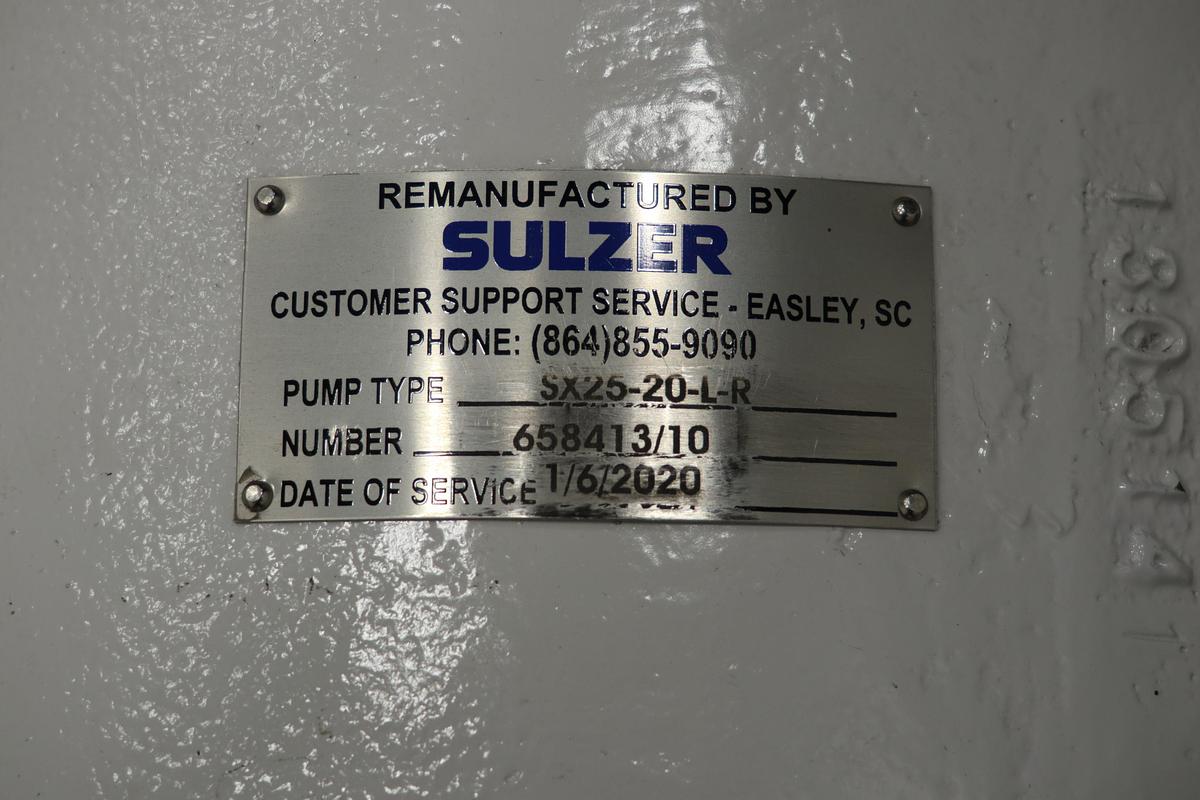 Unused Sulzer SX25-20-L-R Medium Consistency Pump Power End #47638