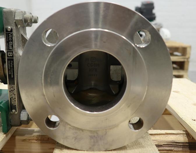 Used Fisher 3" V150 Series B Air Operated Vee Ball Valve #46258