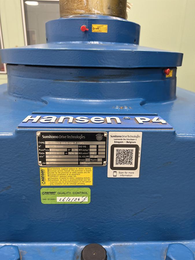 Unused Hansen (2024) QVRJ2-CUN-7 Gear Reducer #47255