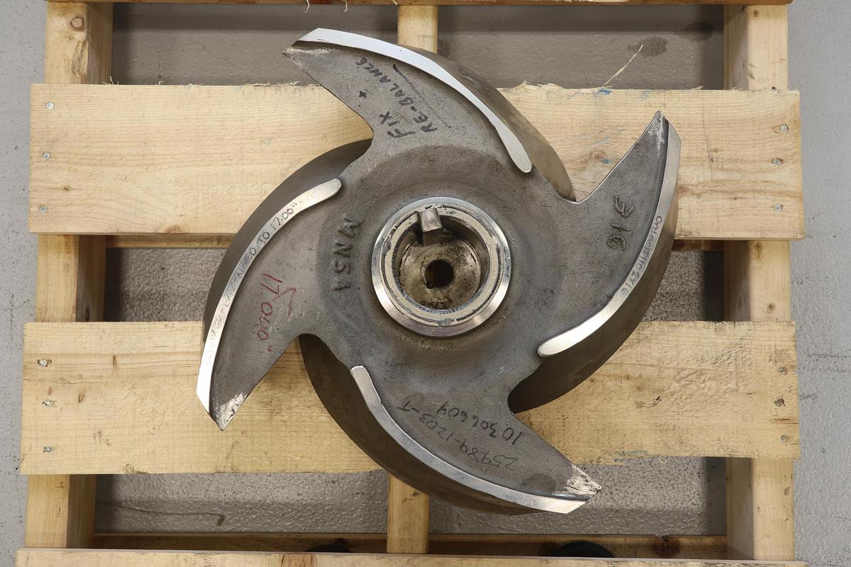 Used Goulds 8x14x18H 4-Vane Impeller #47516