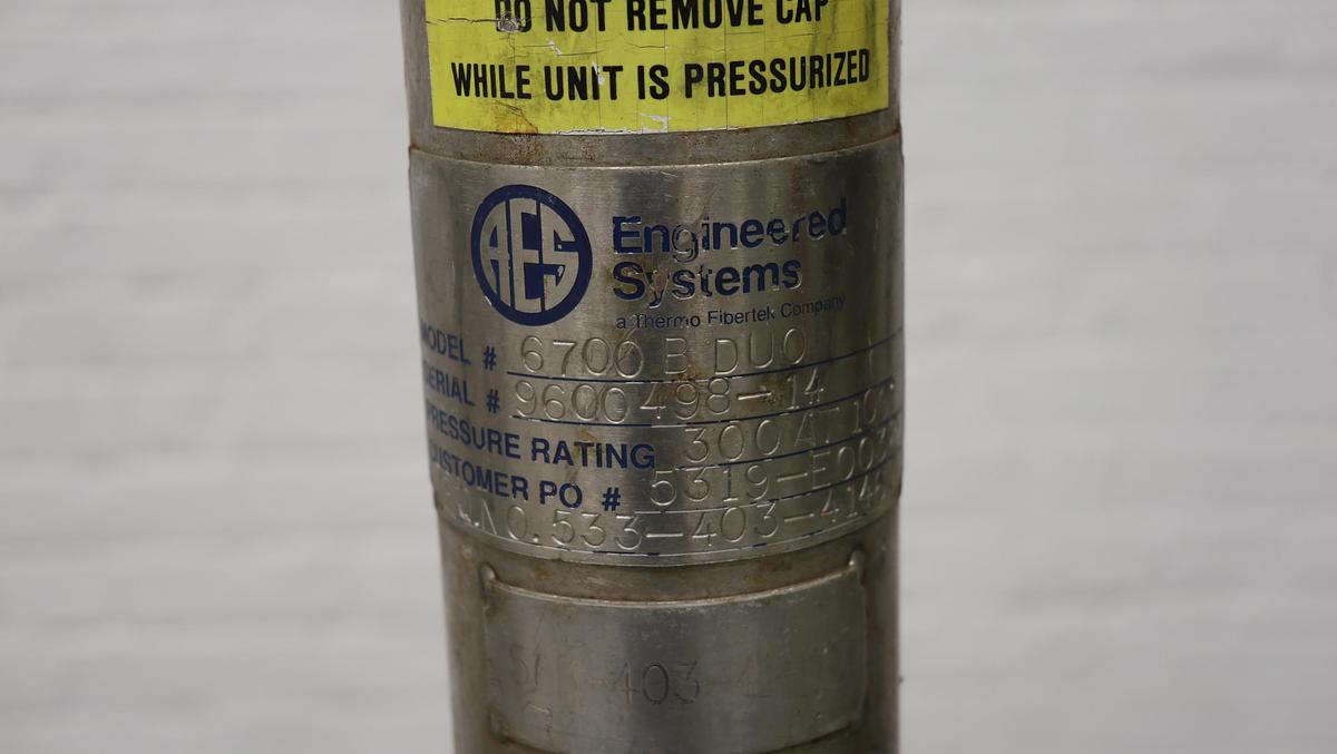 Used Kadant AES 6700 B Duo 2-Bank Canister Filter #46833