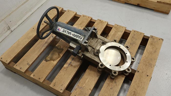 Used Fabri-Valve 6” Hand Operated Knife Gate Valve #45099