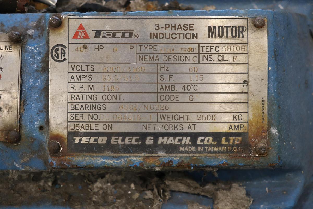 Used Teco AEHA-TK001 A/C Motor #47555