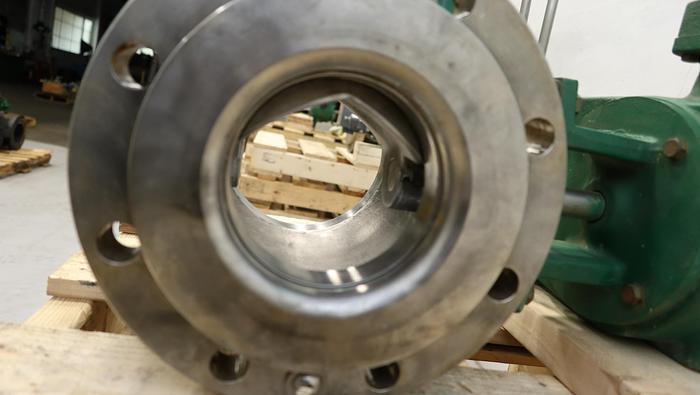 Used Fisher 6" V150 Air Operated Vee Ball Valve #46490