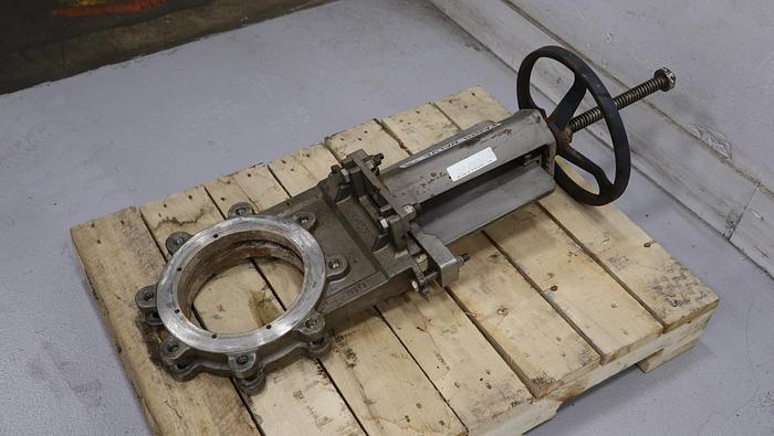 Used Fabri-Valve 8" Hand Operated Knife Gate Valve #44790