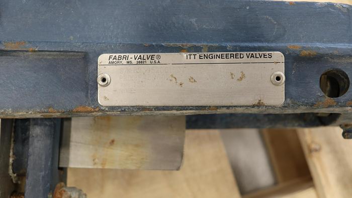 Used Fabri-Valve 4” Hand Operated Knife Gate Valve #45331