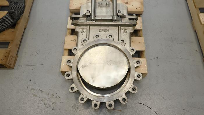 Used True Line 16" Hand Operated Knife Gate Valve #46310