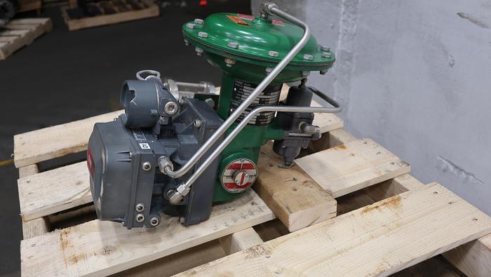 Used Fisher 1.5" V150 Air Operated Vee Ball Valve #46420