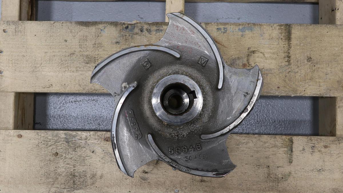 Used Goulds 3175 M 8x8x12 & 8x12x12 5-Vane Impeller #46816
