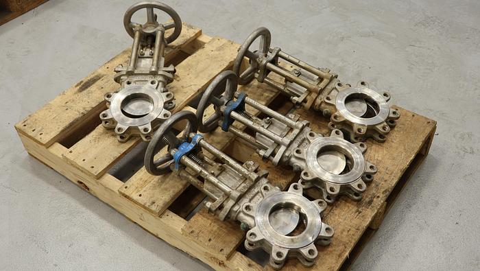 Used NPV 4" Hand Operated Knife Gate Valve #45326