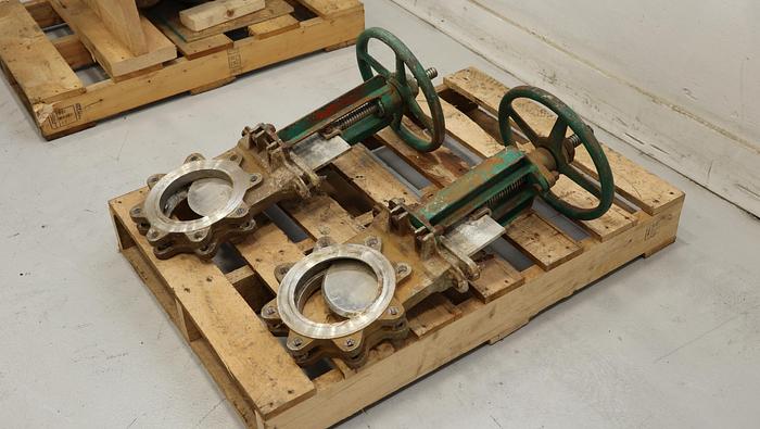 Used Rovalve 6" Hand Operated Knife Gate Valve #45239
