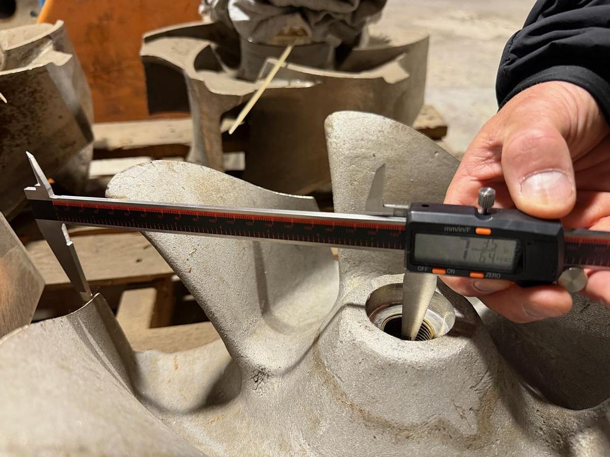 Used Goulds 3175 Impeller, 16.5", 6-Vane, Casting No.: 56626 (For 14x14x18 Pump) #21977