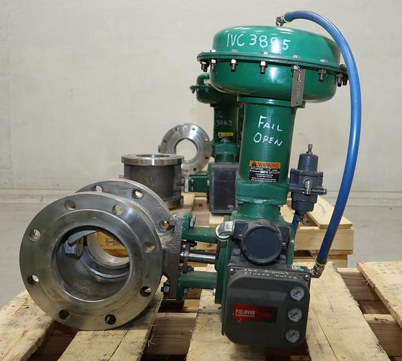 Used Fisher 6" V150 Air Operated Vee Ball Valve #46266