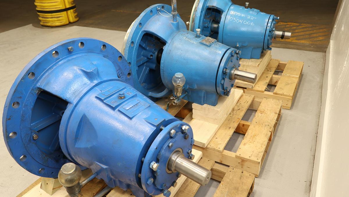 Used Goulds 3175 M Power End With 22" Stainless Steel Stuffing Box #46916