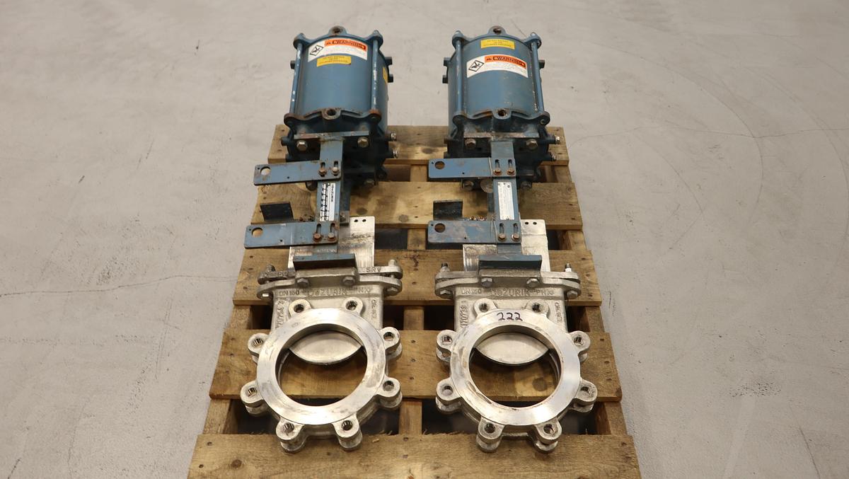Used Dezurik 6" Air Operated Knife Gate Valve #46960