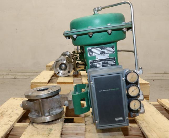 Used Fisher 2" V150 Air Operated Vee Ball Valve #46263