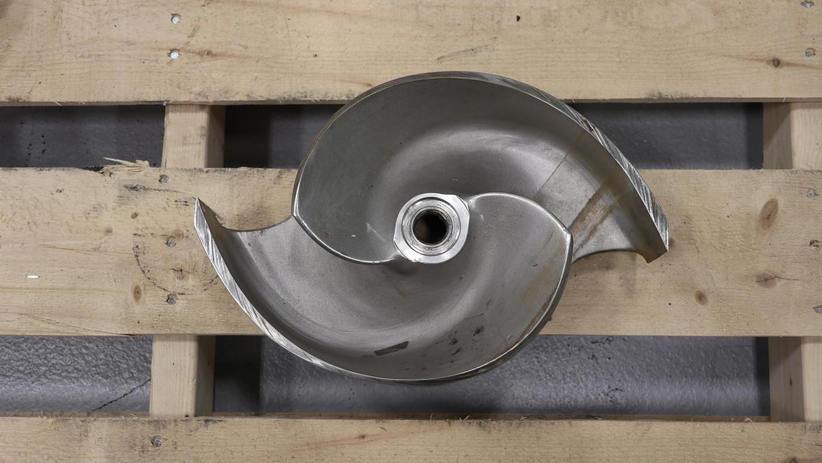 Used Goulds 3175 6x8x14 & 6x12x14 Pump 2-Vane Impeller #47084