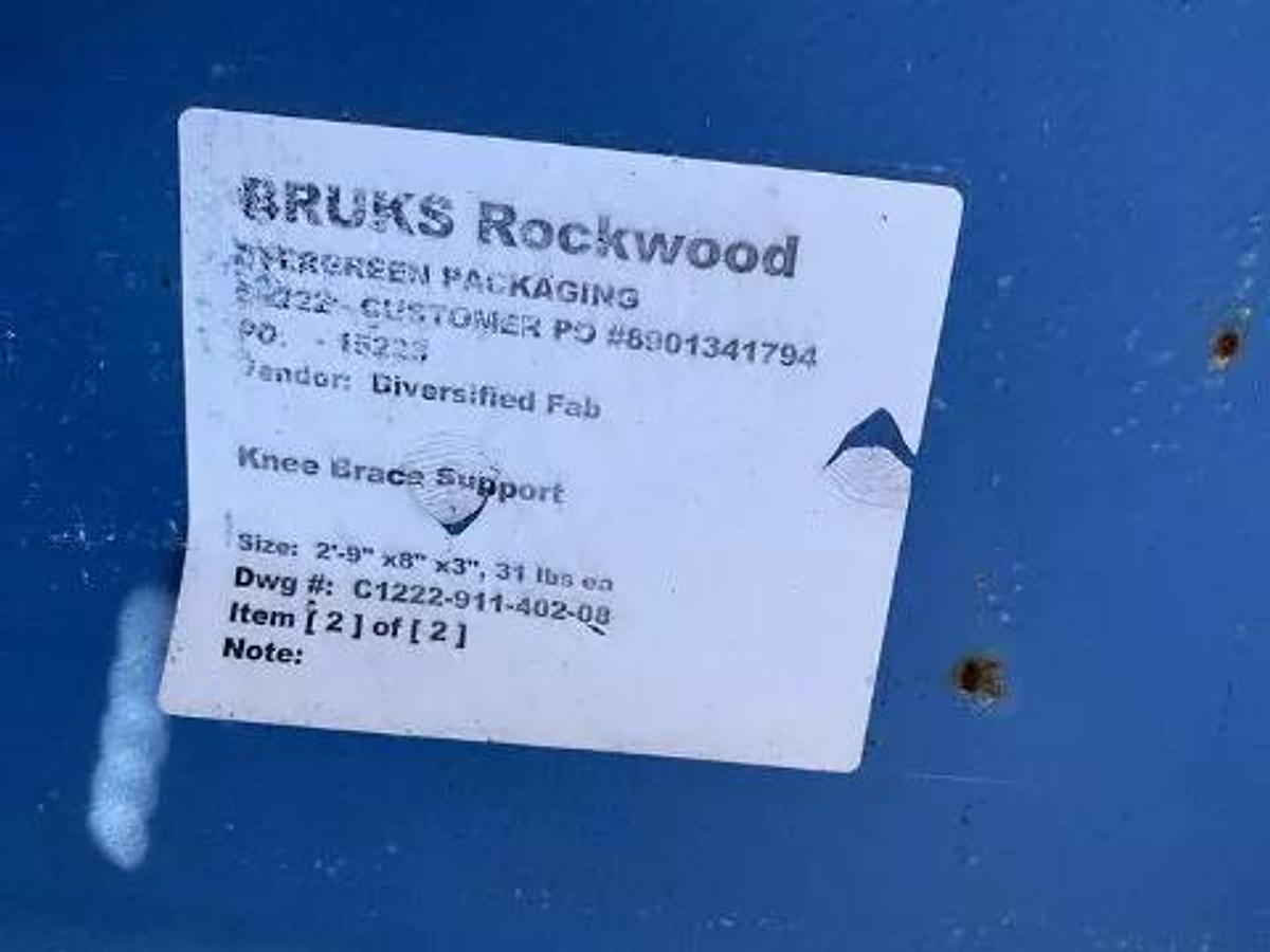 Used Bruks 70' Back-On Truck Dump with Optimized Smooth Cargo Flow Receiving Hopper #47308