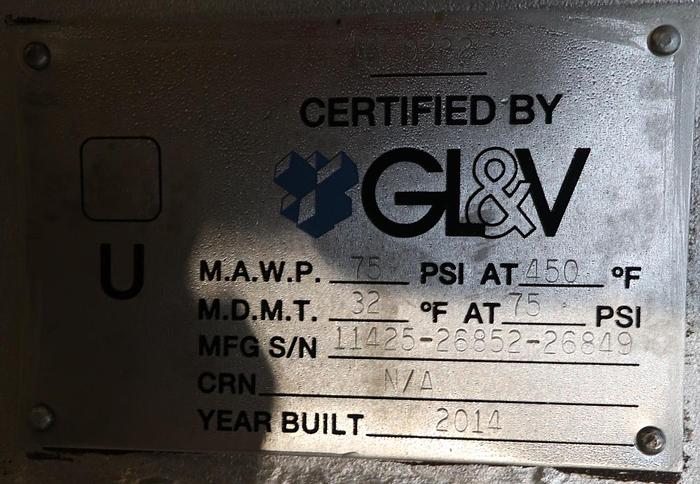 Unused GL&V 48"x150.56" Dryer Cans #46231