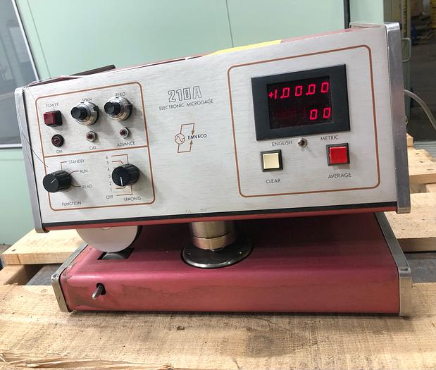 Used EMVECO INC. 210-A Electronic Microgage #46103