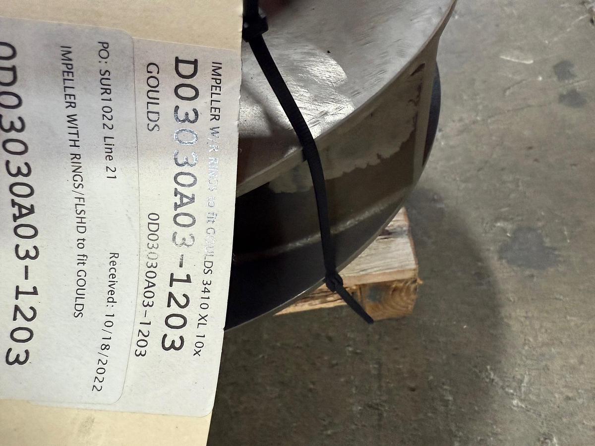 Unused GOULDS 3410 10X12X15 IMPELLER #46790