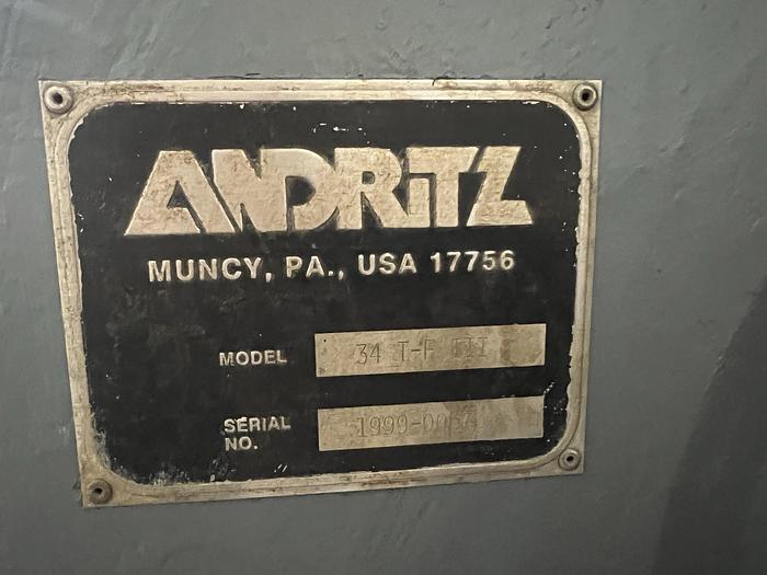 Used Andritz Disc Refiner 34" T-F III #44882