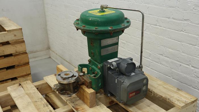 Used Fisher 1" V150 Air Operated Vee Ball Valve #46334