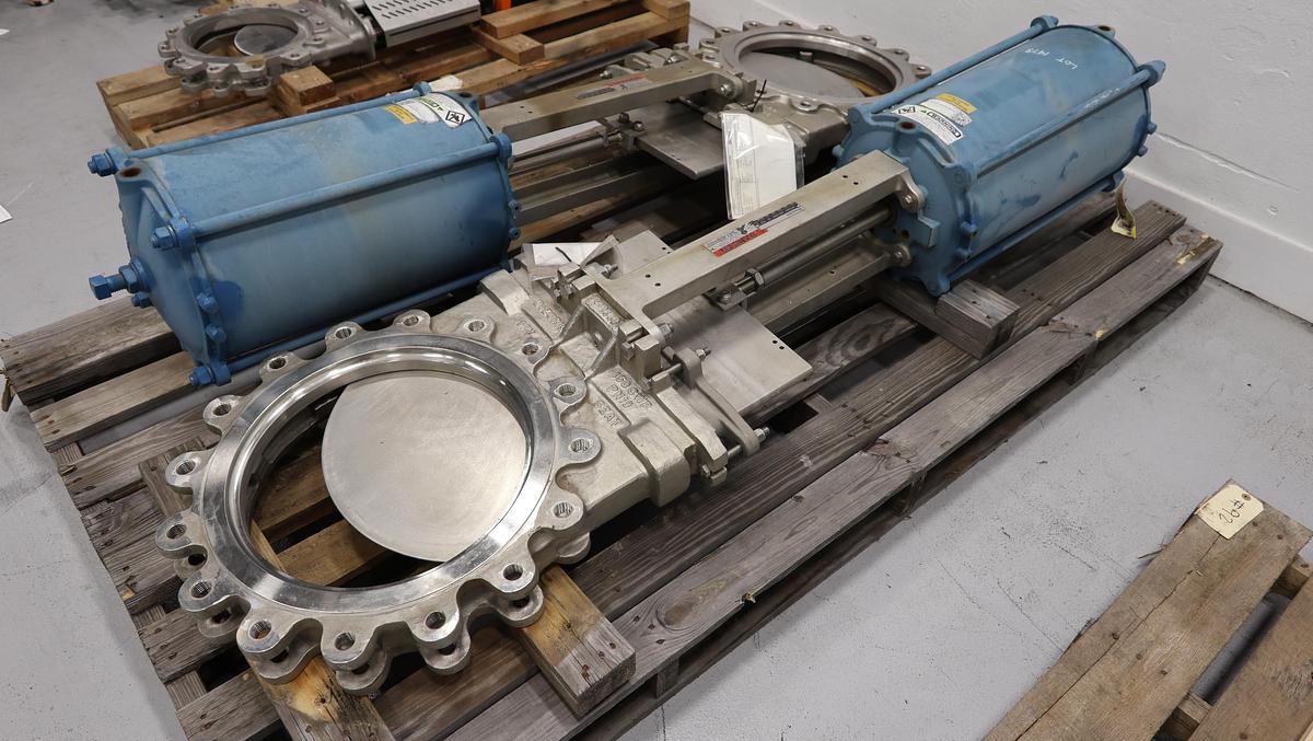 Unused Dezurik 16" Air Operated Knife Gate Valve #47277