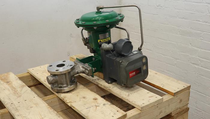 Used Fisher 1.5" V150 Air Operated Vee Ball Valve #46333