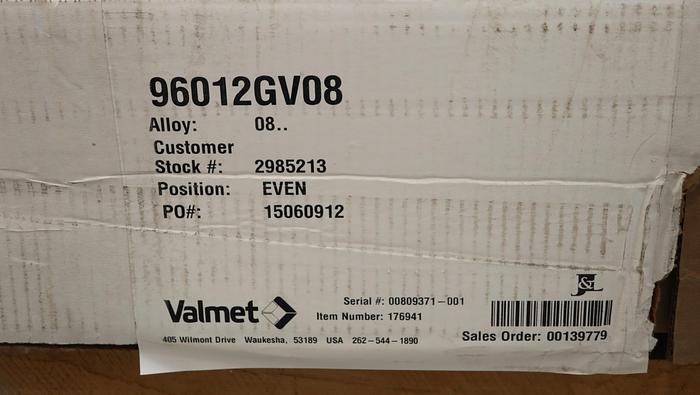 Unused Valmet 38" Refiner Plate Set #46016