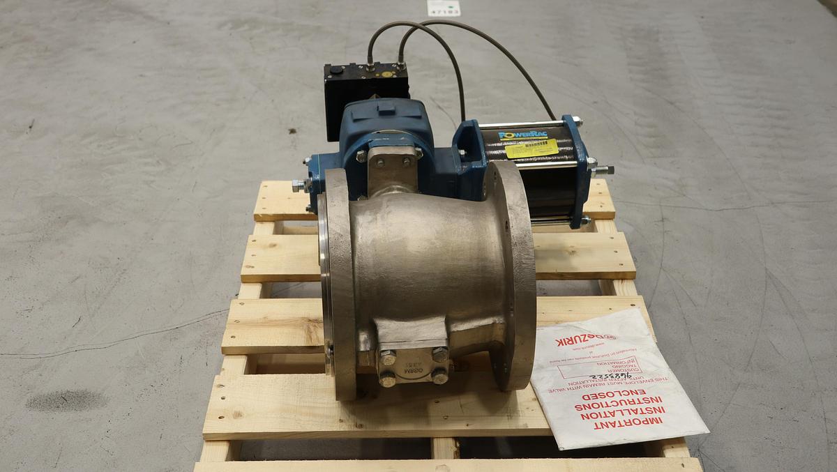 Unused Dezurik 9683522R2 VPB Style 8" Air Operated Vee Ball Valve #47104