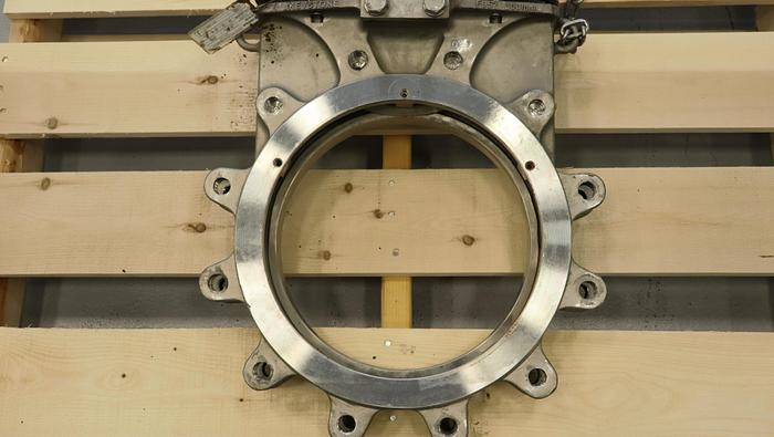 Used Keystone 12" Hand Operated Knife Gate Valve #45934