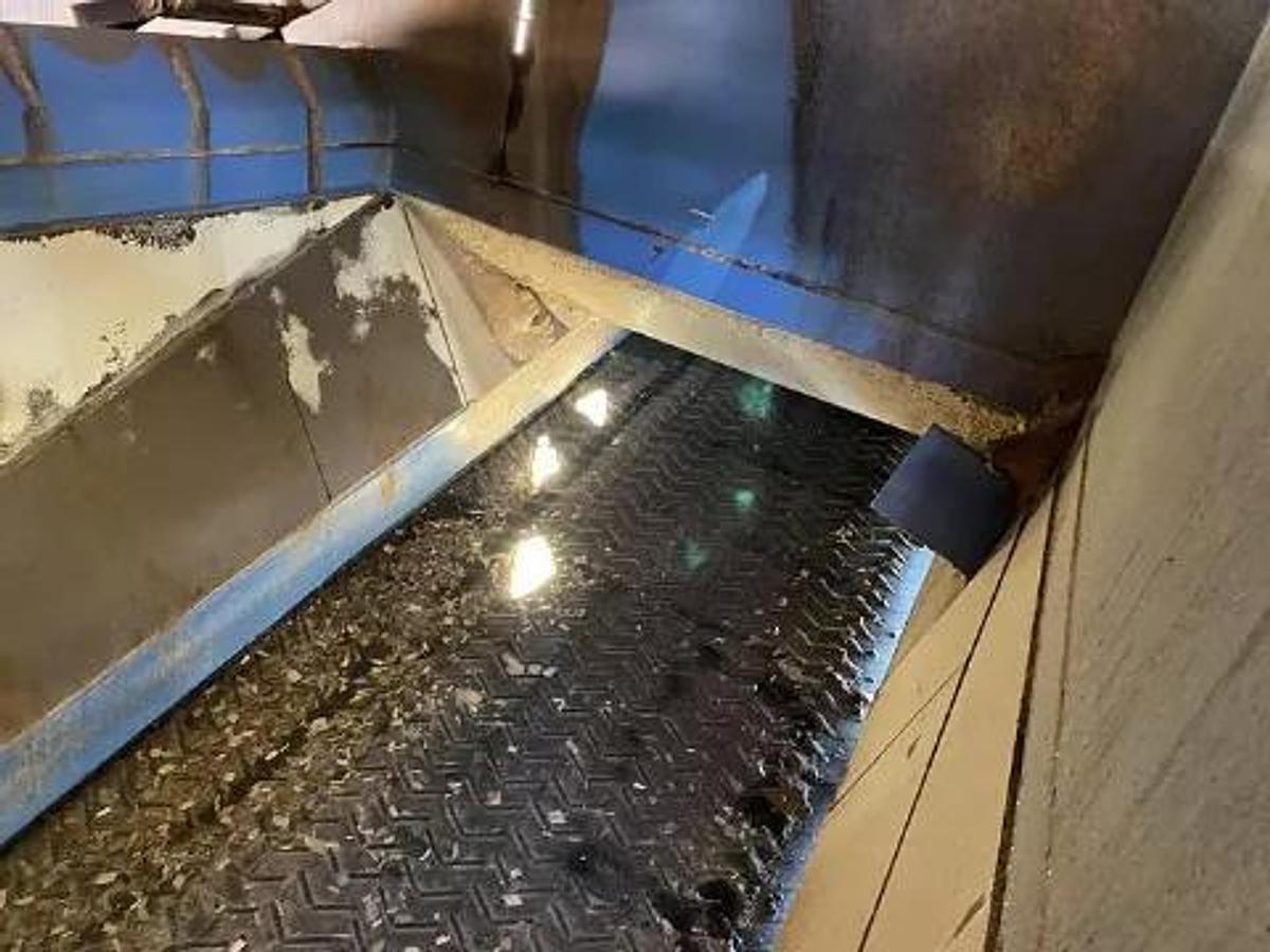 Used Bruks 70' Back-On Truck Dump with Optimized Smooth Cargo Flow Receiving Hopper #47308