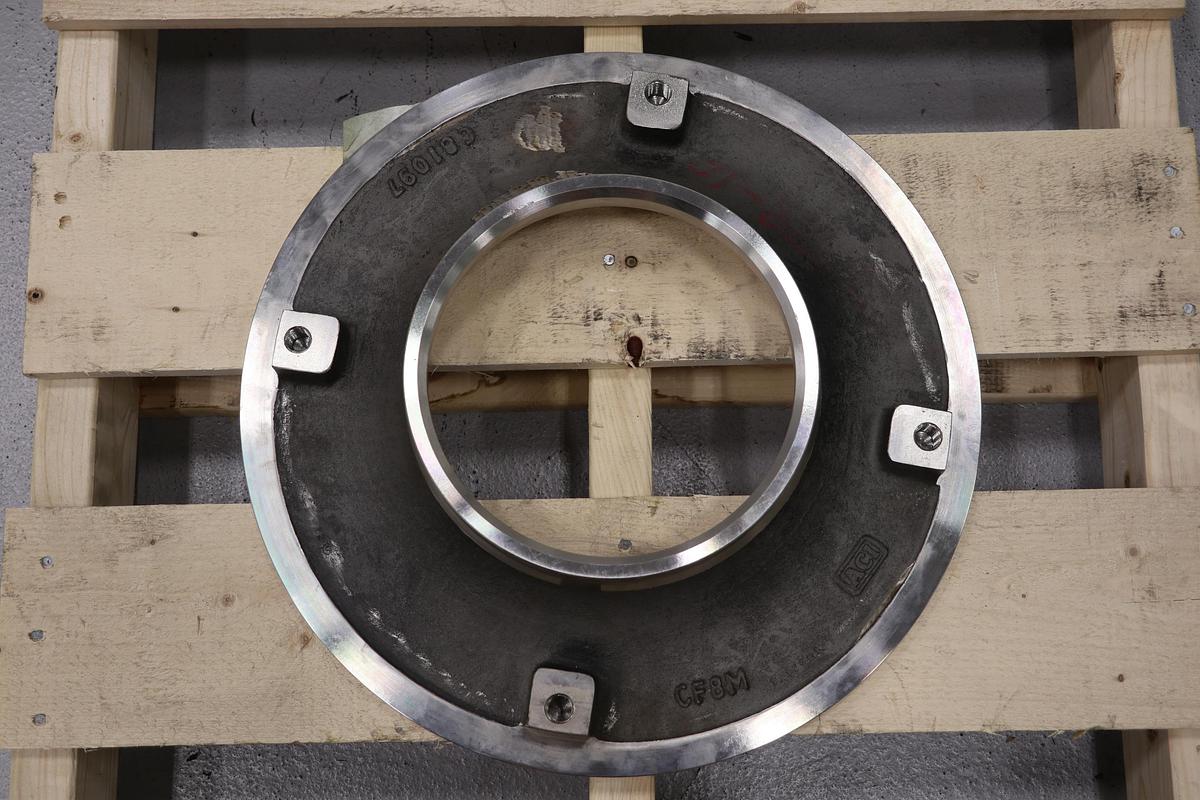 Unused ALLIS CHALMERS PWO 17" Stainless Steel Wear Plate #47585