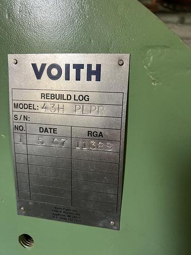 Used Voith Brute Pulper 43H PLPR Rotating Assembly #44433