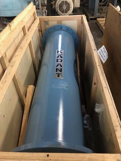 Used Kadant 14.5 High Density Cleaner, New Stainless Steel Inlet Head, Unused Ceramic Cone Section, Stand Grit pot & Valves #44529